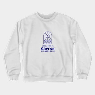 Gâvres the tides punctuate my life - Brittany Morbihan 56 Sea Holidays Beach Crewneck Sweatshirt